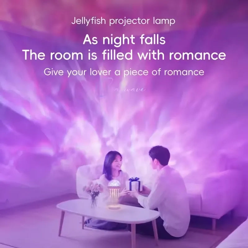 Jellyfish Projection Night Light with Remote Control