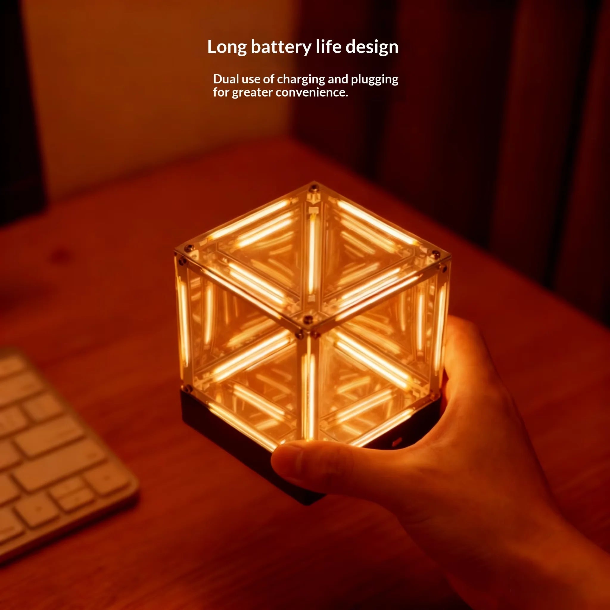 4D Infinity Mirror Desk Light