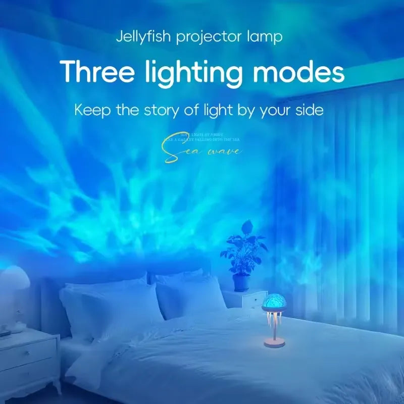 Jellyfish Projection Night Light with Remote Control
